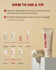 SEOUL 1988 CREAM : SNAIL MUCIN 93% + RICE 100ML