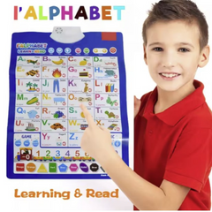 Jeux Enfant, Affiche de l'alphabet français, anglais, éducation précoce, électronique Interactive