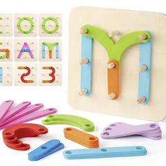 Jeux Educatif - Puzzle de Construction en bois pour enfants