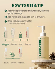 SEOUL 1988 CLEANSING OIL : PINE CICA 1% + PROBIOTICS  200ML